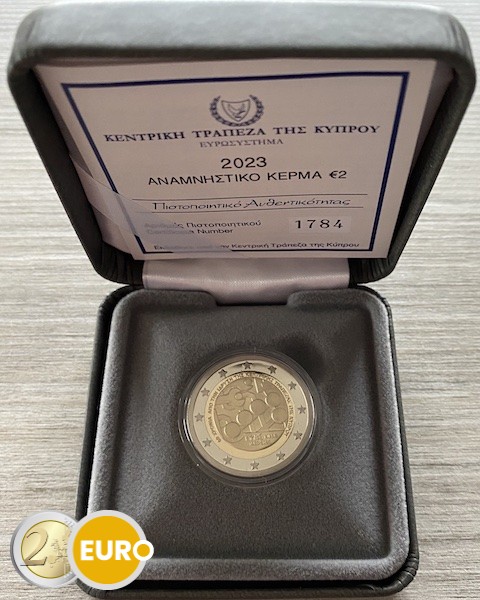 2 Euro Zypern 2023 - Zentralbank PP