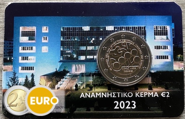 2 euros Chipre 2023 - Banco Central BU FDC Coincard