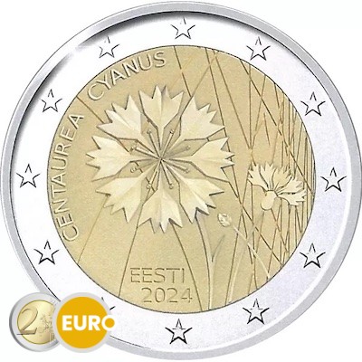 2 Euro Estland 2024 - Kornblume UNZ