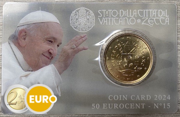 0,50 Euro Vatikan 2024 Coincard nr 15