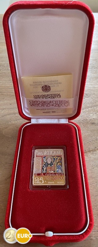25 euros Vatican 2024 - Thomas d’Aquin BE Proof argent colorisé
