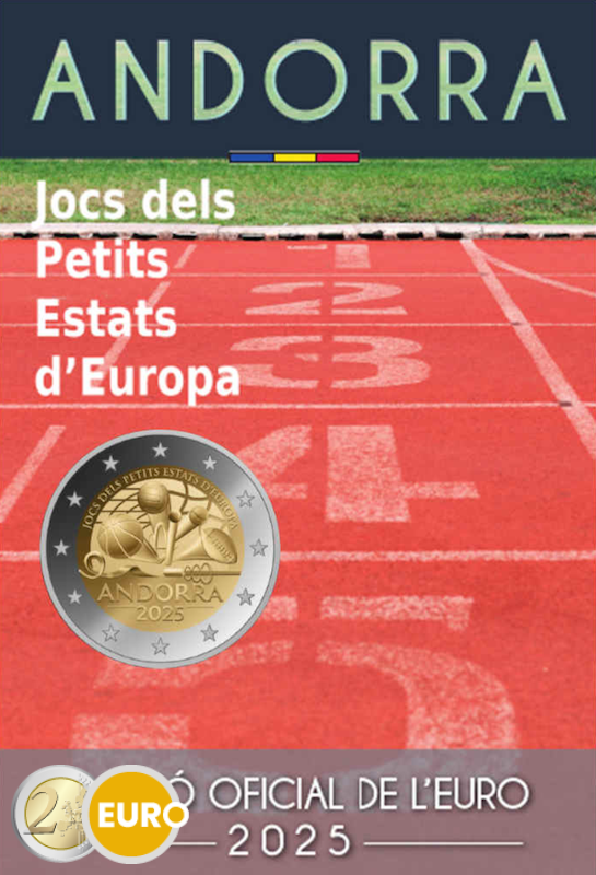 2 Euro Andorra 2025 - Spiele der kleinen Staaten Europas Stgl. Coincard