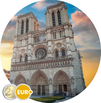 2 Euro Frankreich 2025 - Notre Dame von Paris UNZ