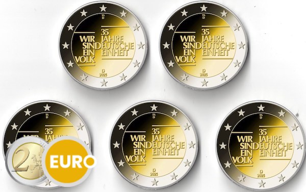 2 Euro Deutschland 2025 - ADFGJ Deutsche Einheit UNZ
