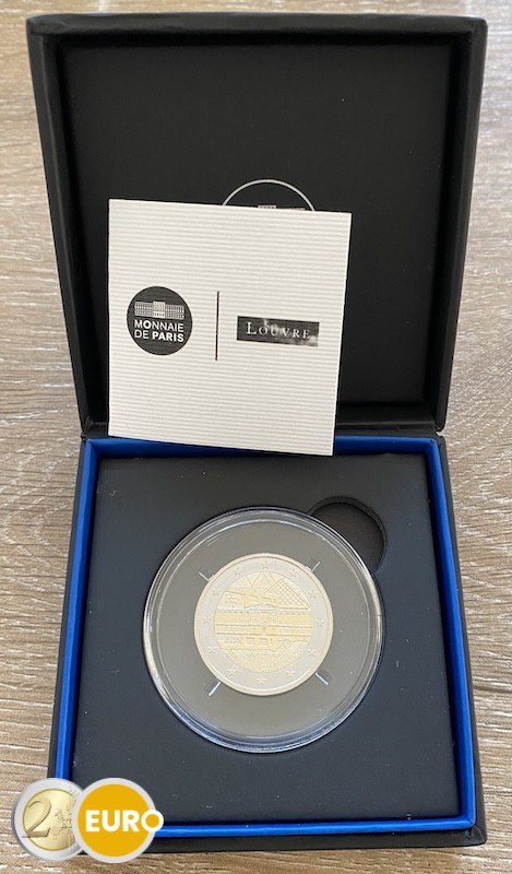 2 Euro Frankreich 2025 - Louvre Reverse Proof PP