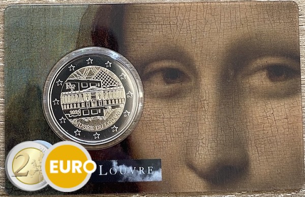 2 Euro Frankreich 2025 - Louvre Stgl. Coincard