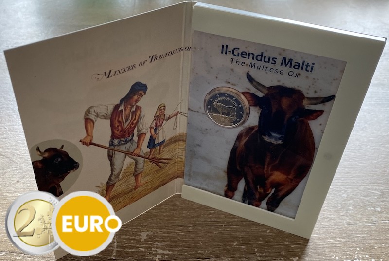 2 Euro Malta 2025 - maltesischen Ochsen Stgl. Coincard