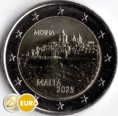 2 Euro Malta 2025 - Mdina UNZ