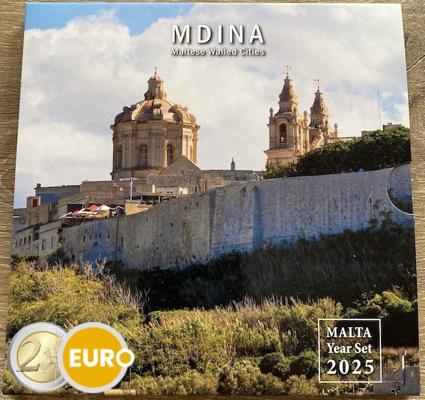 KMS Stgl. Malta 2025 + 2 Euro Ummauerte Städte Mdina