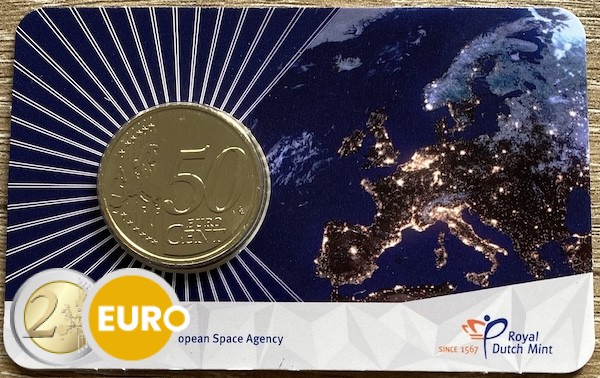 0,50 Euro Niederlande 2025 - ESA Stgl. Coincard