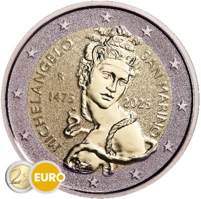2 Euro San Marino 2025 - Michelangelo Reverse Proof PP