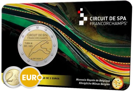 2 Euro Belgien 2025 - Spa-Francorchamps Stgl. Coincard FR