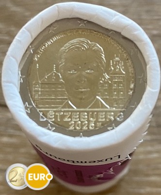 Rolle 2 Euro Luxemburg 2025 - 25 Jahre der Thronbesteigung Henri