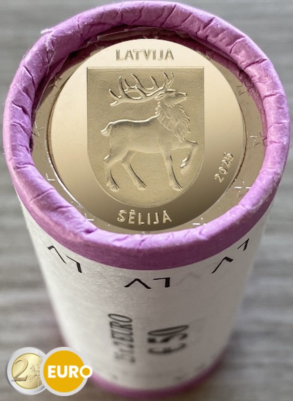Rolle 2 Euro Lettland 2025 - Wappen von Sēlija