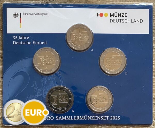 2 Euro Deutschland 2025 - ADFGJ Deutsche Einheit Stgl.