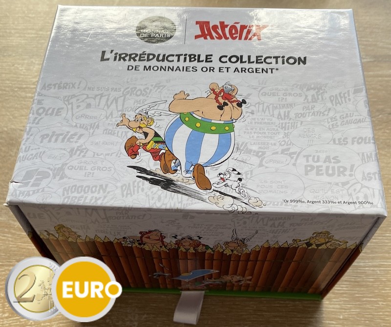 9 x 10 euros + 2 x 50 euros Francia 2022 - Asterix UNC plata en blister - Volumen 1 + caja