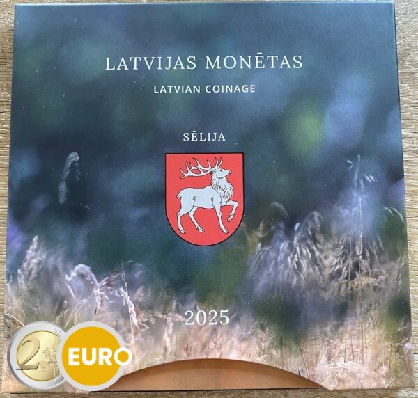 Série euro BU FDC Lettonie 2025 Armoiries de Sēlija