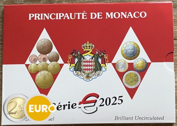 Serie de euro BU FDC Mónaco 2025