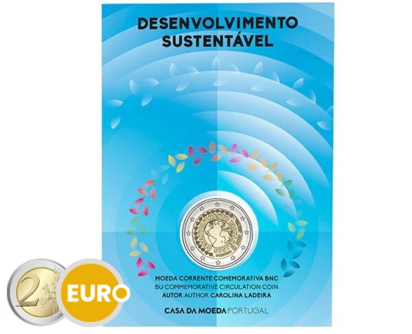 2 euro Portugal 2025 - Sustainable development BU FDC Coincard