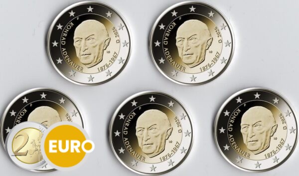 2 Euro Deutschland 2026 - ADFGJ Konrad Adenauer UNZ