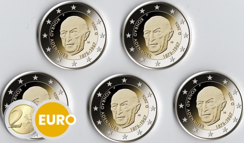 2 Euro Deutschland 2026 - ADFGJ Konrad Adenauer UNZ