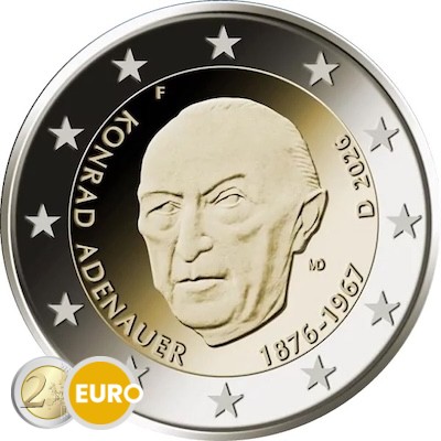 2 Euro Deutschland 2026 - Konrad Adenauer UNZ
