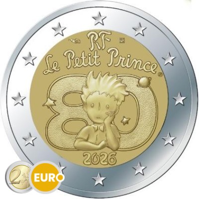 2 Euro Frankreich 2025 - Kleiner Prinz Stgl. Coincard