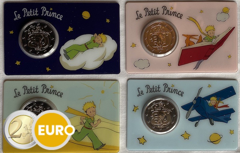 4 x 2 Euro Frankreich 2026 - Kleiner Prinz Stgl. Coincard