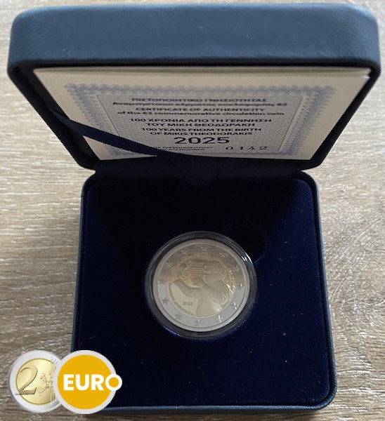 2 Euro Griechenland 2025 - Mikis Theodorakis PP