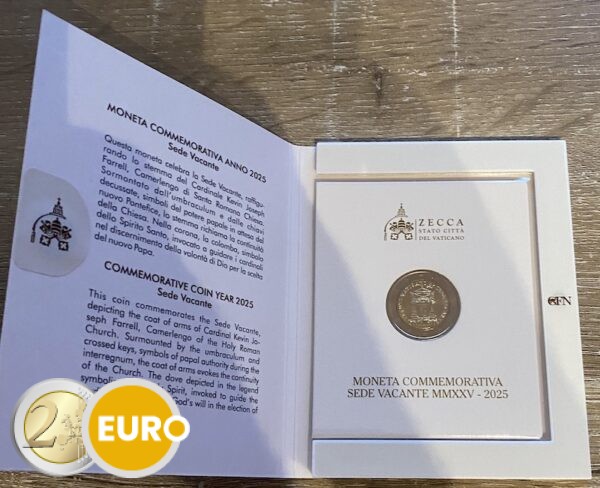 2 Euro Vatikan 2025 - Sede Vacante Stgl.
