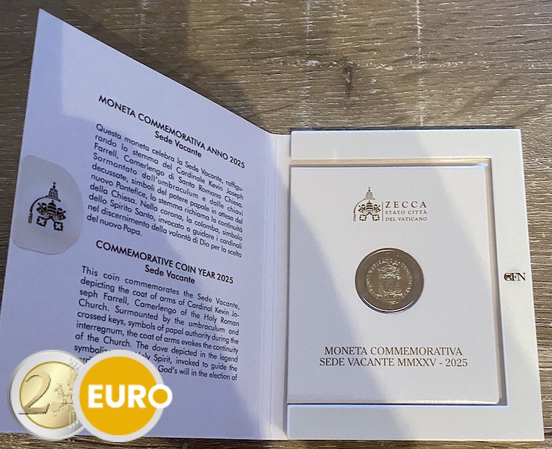 2 Euro Vatikan 2025 - Sede Vacante Stgl.