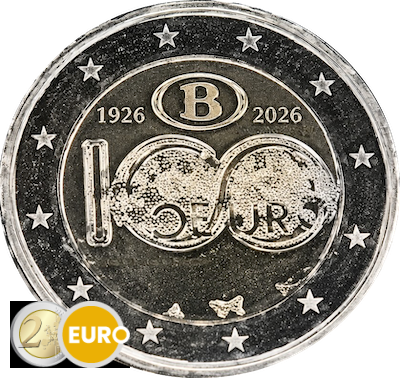 2 Euro Belgien 2026 - NMBS / SNCB UNZ