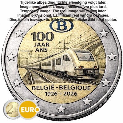 2 Euro Belgien 2026 - NMBS / SNCB Stgl. Coincard NL