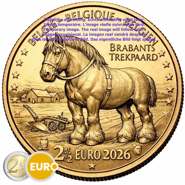 2,50 Euro Belgien 2026 - Brabanter Stgl. Coincard FR