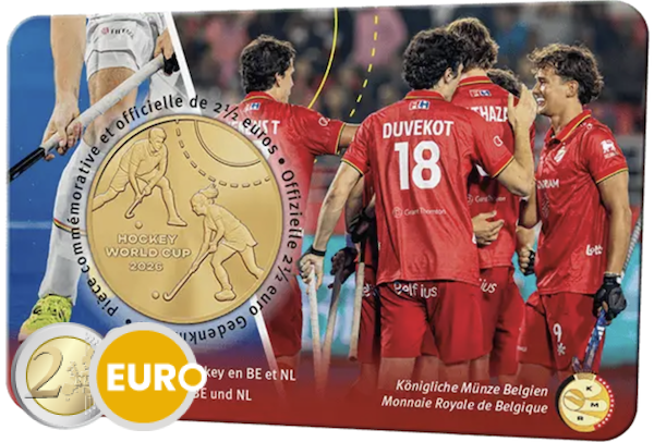 2,50 Euro Belgien 2026 - Hockey-Weltmeisterschaft Stgl. Coincard FR