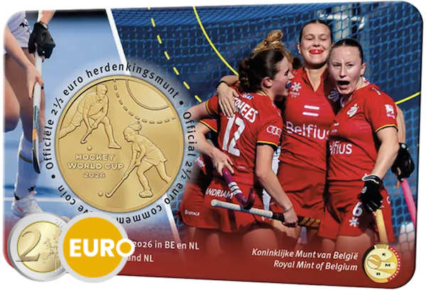 2,50 Euro Belgien 2026 - Hockey-Weltmeisterschaft Stgl. Coincard NL