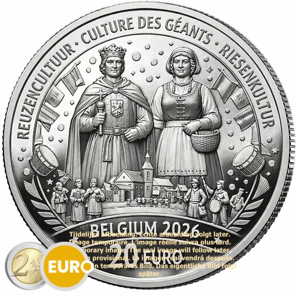 20 Euro Belgien 2026 - Riesenkultur PP Silber