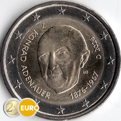 2 Euro Deutschland 2026 - Konrad Adenauer UNZ