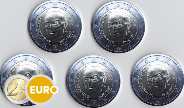 2 euros Alemania 2026 - ADFGJ Konrad Adenauer UNC