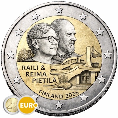 2 Euro Finnland 2026 - Raili und Reima Pietilä UNZ