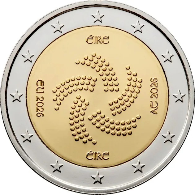 2 Euro Irland 2026 - EU-Ratspräsidentschaft UNZ