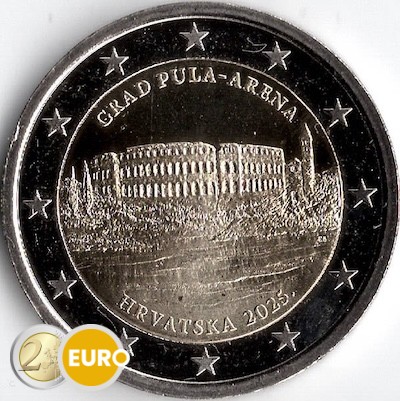 2 Euro Kroatien 2025 - Amphitheater Pula UNZ