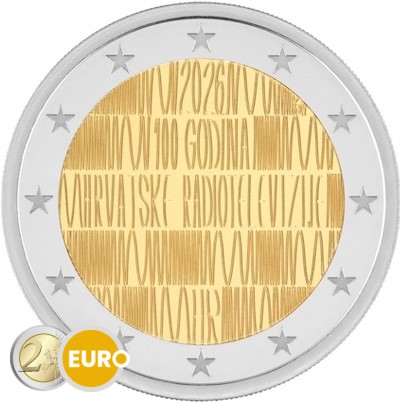 2 Euro Kroatien 2026 - Kroatisches Radio UNZ
