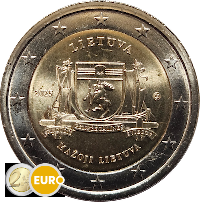 2 euros Lituania 2025 - Mažoji Lietuva UNC