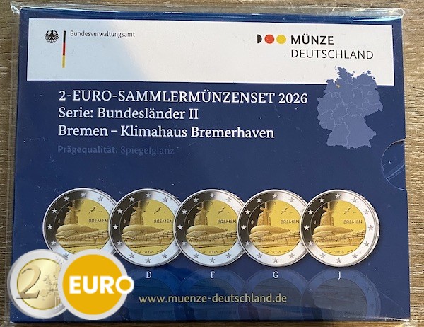 2 Euro Deutschland 2026 - ADFGJ Bremen – Klimahaus PP