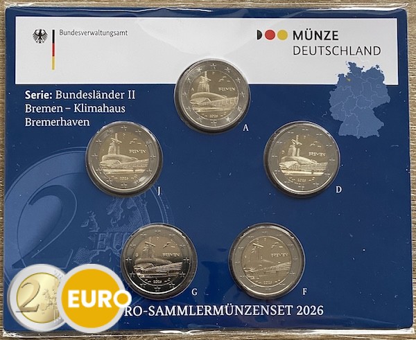 2 Euro Deutschland 2026 - ADFGJ Bremen – Klimahaus Stgl. Coincard
