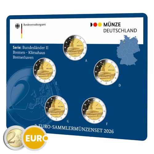2 Euro Deutschland 2026 - ADFGJ Bremen – Klimahaus Stgl. Coincard