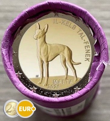 Rolle 2 Euro Malta 2026 - Pharaonenhund