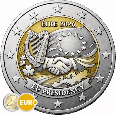 2 Euro Irland 2026 - EU-Ratspräsidentschaft UNZ