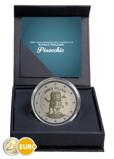 2 Euro Italien 2026 - Carlo Collodi Pinocchio Reverse Proof PP